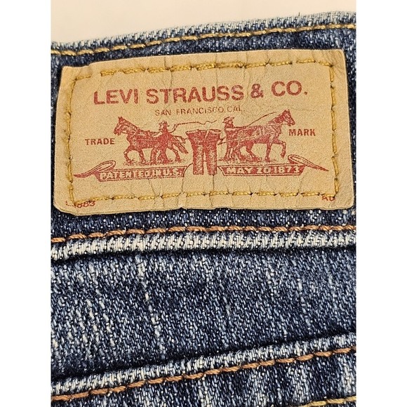 Levi's Womens 518 Superlow Bootcut Denim Jeans Pants Blue Size 11  Short - Picture 2 of 9